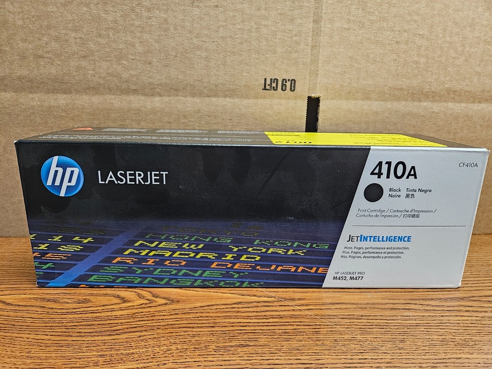 HP 410A CF410A Black Toner Cartridge New Sealed Genuine OEM