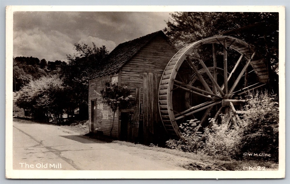 Real Photo The Old Mill Grist Wm Cline Photo Chattanooga TN C1930s Postcard AA13