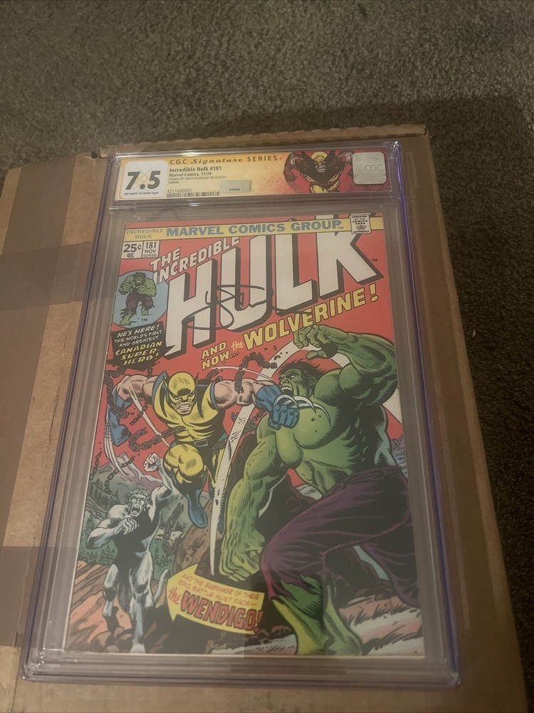 The Incredible Hulk #181 (Marvel Comics November 1974) Signed Hugh Jackman