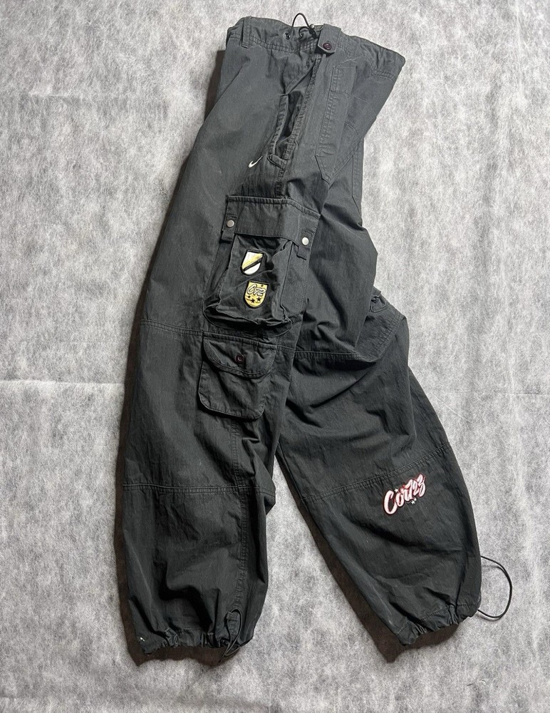 Vintage Nike Cortez Cargo Track Pants Retro Athletic Joggers