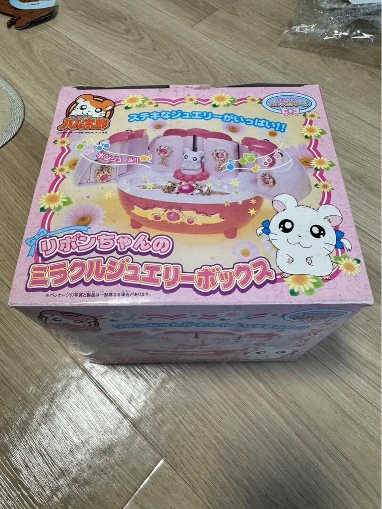 Tottoko Hamtaro Bijou's Miracle Jewelry Box Used vintage complete Tested Japan