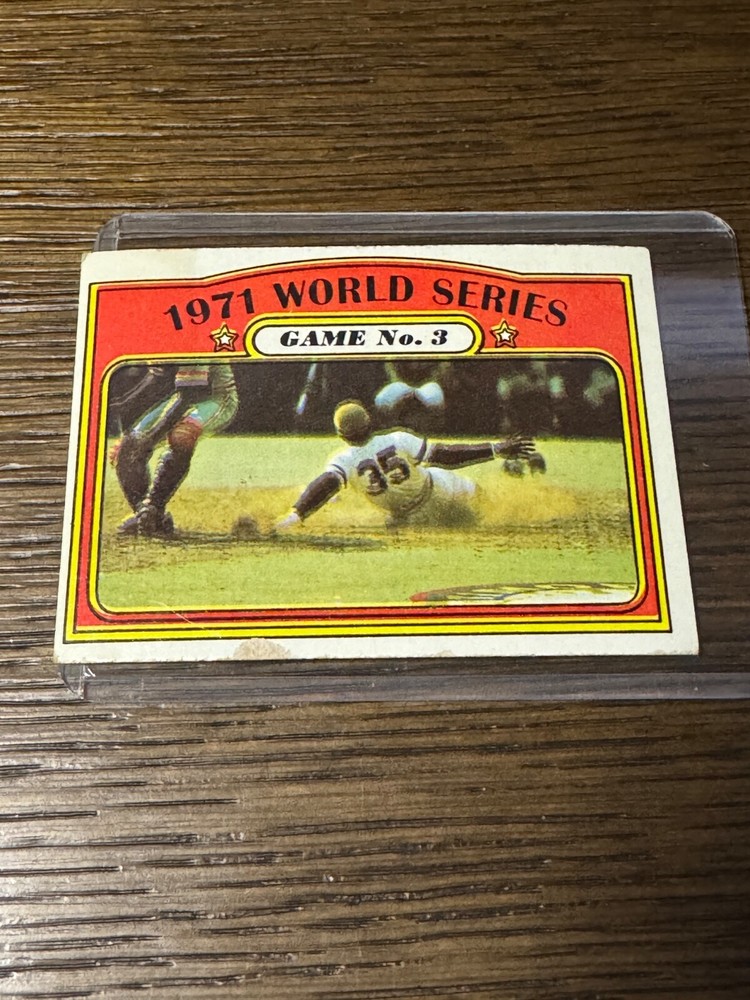 1972 Topps #225 Manny Sanguillen 1971 World Series EX Condition Free Shipping