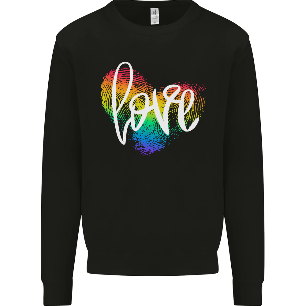 LGBT Love Gay Pride Day Awareness Mens Sweatshirt Jumper-image