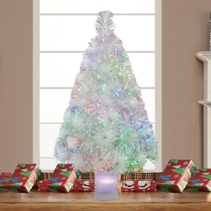 32-Inch Concord Christmas Tree with Multicolor Fiber Optic Holiday Lights  