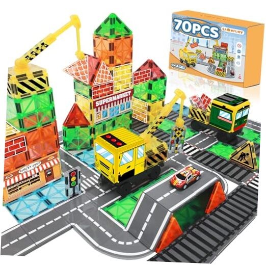 Magnetic Building Blocks for Kids Ages 3-8 STEM Construction Toys