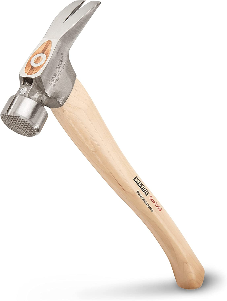 Sure Strike California Framing Hammer - 25 Oz Straight Rip Claw with Mi