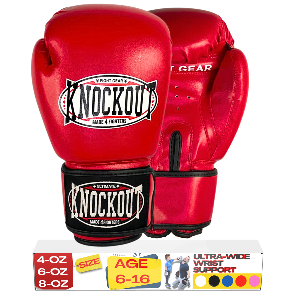 Kids Boxing Gloves, Youth Training Gloves for Kickboxing, MMA, Heavy Bag Gloves