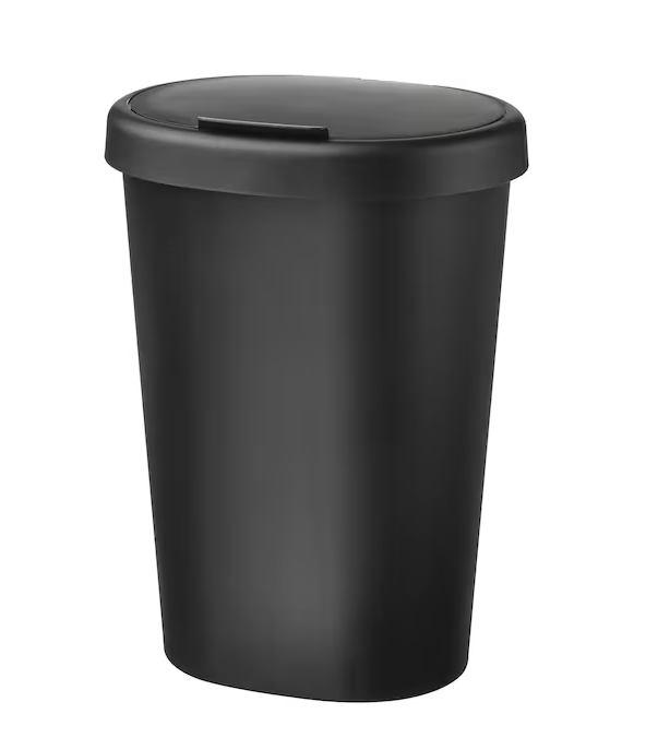 HOLASS Bin with Lid Waste Rubbish Bin Plastic Dustbin Office Home Kitchen 8L