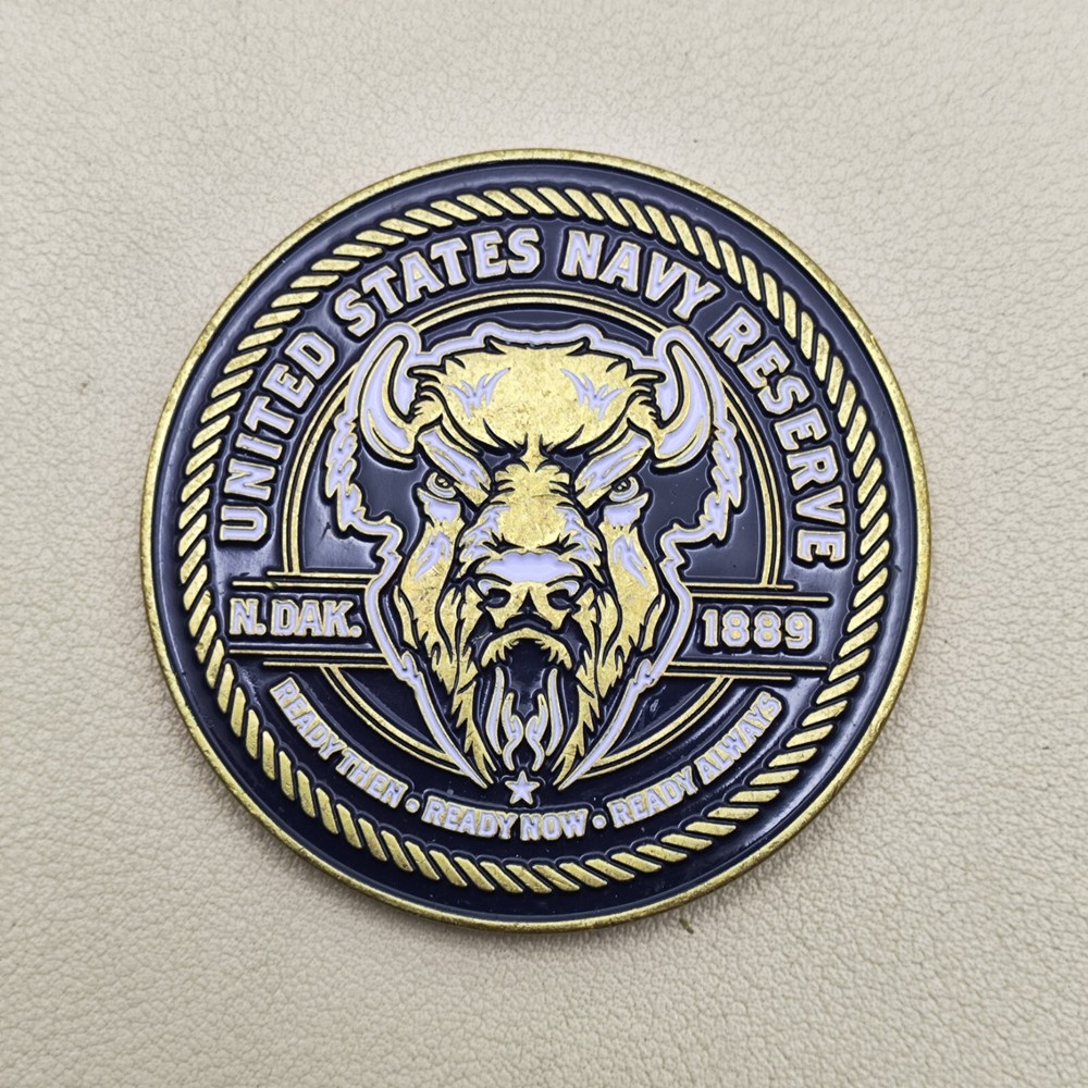 US Navy Reserve Navy Operational Support Center Fargo ND Challenge Coin