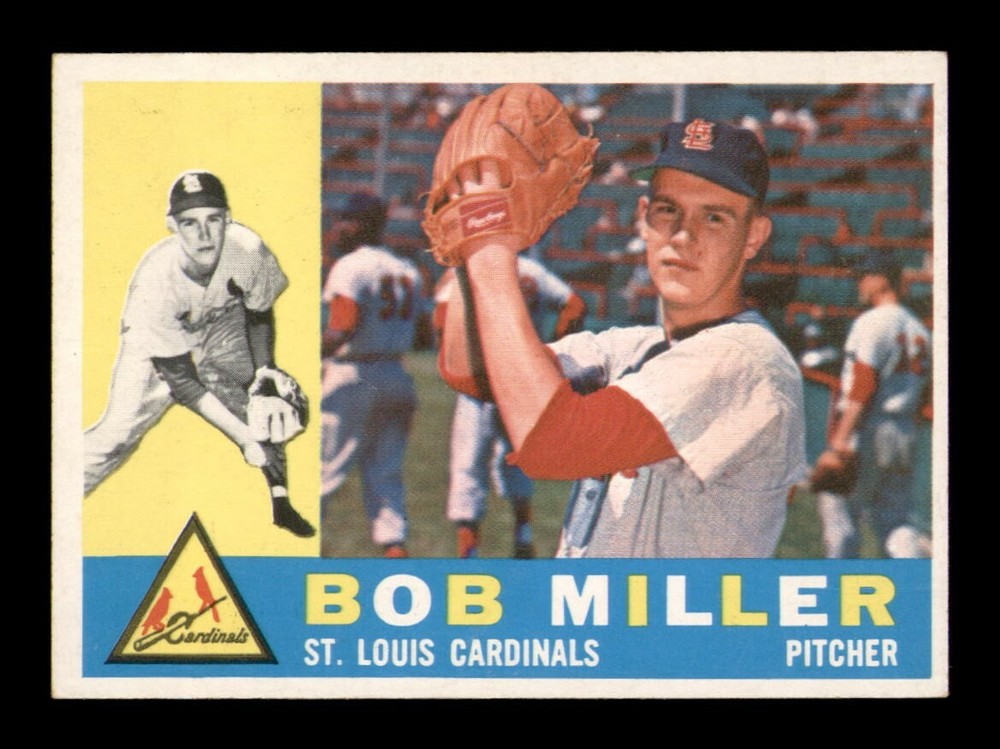 1960 Topps #101 Bob Miller EX-MINT Baseball Card - OBGcards