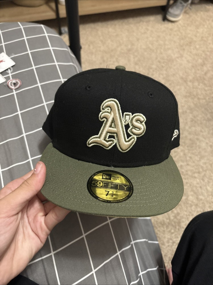 Oakland Athletics OAK MLB New Era 59FIFTY Fitted Cap - 2 Tone / Green / Black.