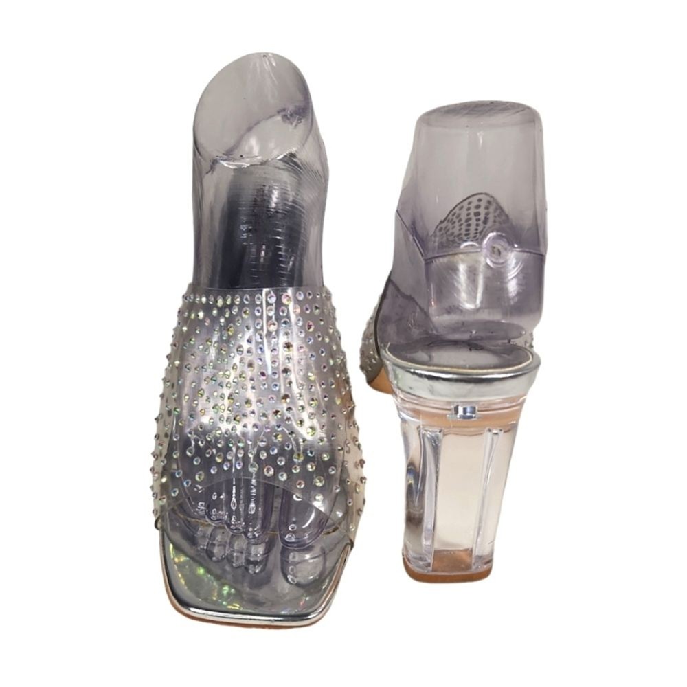 EUC I.D. Required Clear Heel RITZ Shoes SIZE 11M