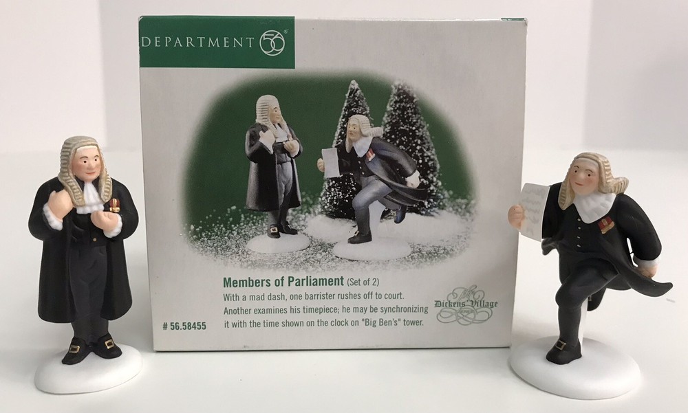 Dept 56 Dickens Christmas Village Members Of Parliament #58455 Retired 2000