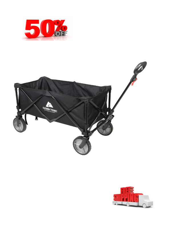 Multi-Purpose Big Bucket Cart, Black Wagon, Height 24
