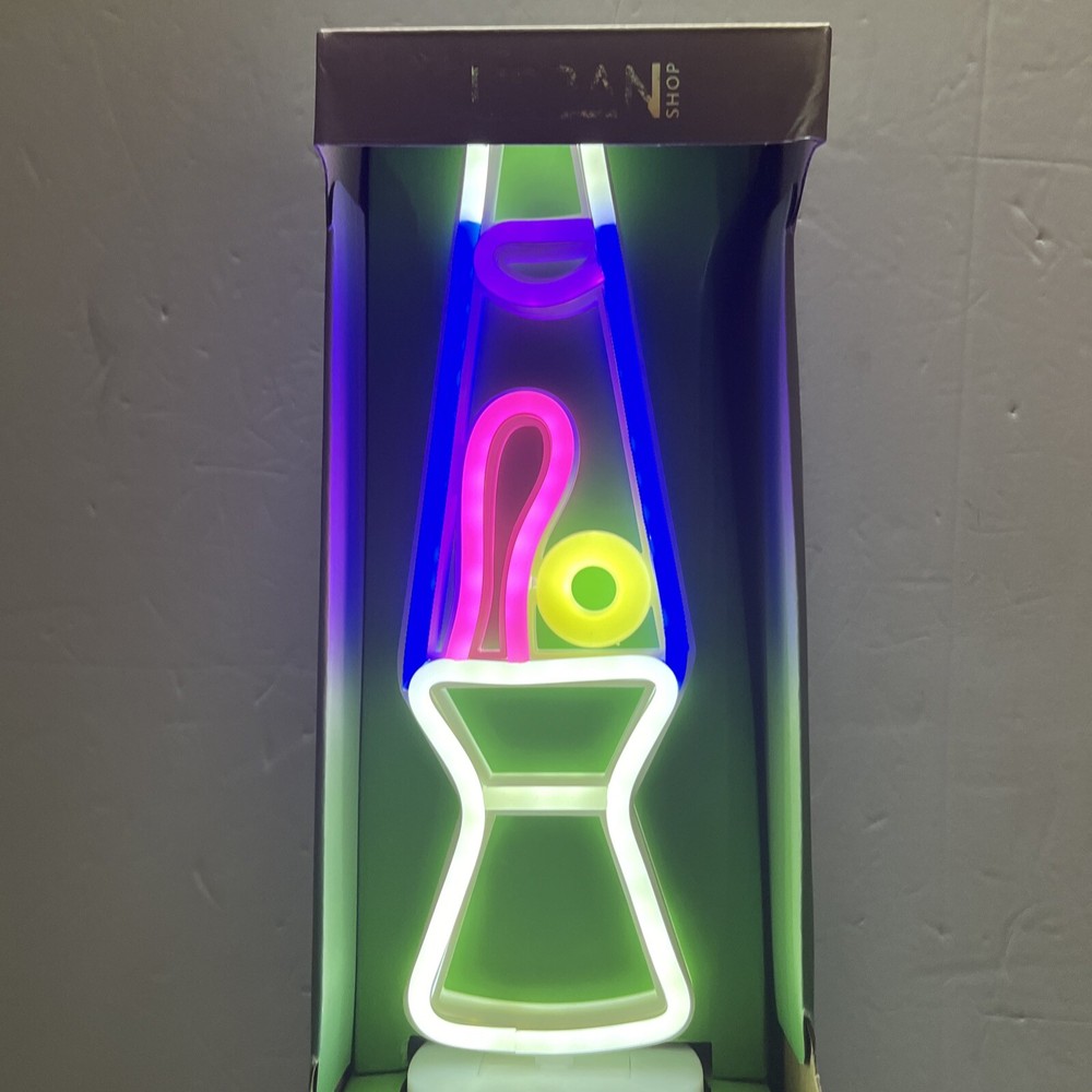 Urban Shop Lava LED Neon Light 12.4 Inch Multicolor Mood Enhancer