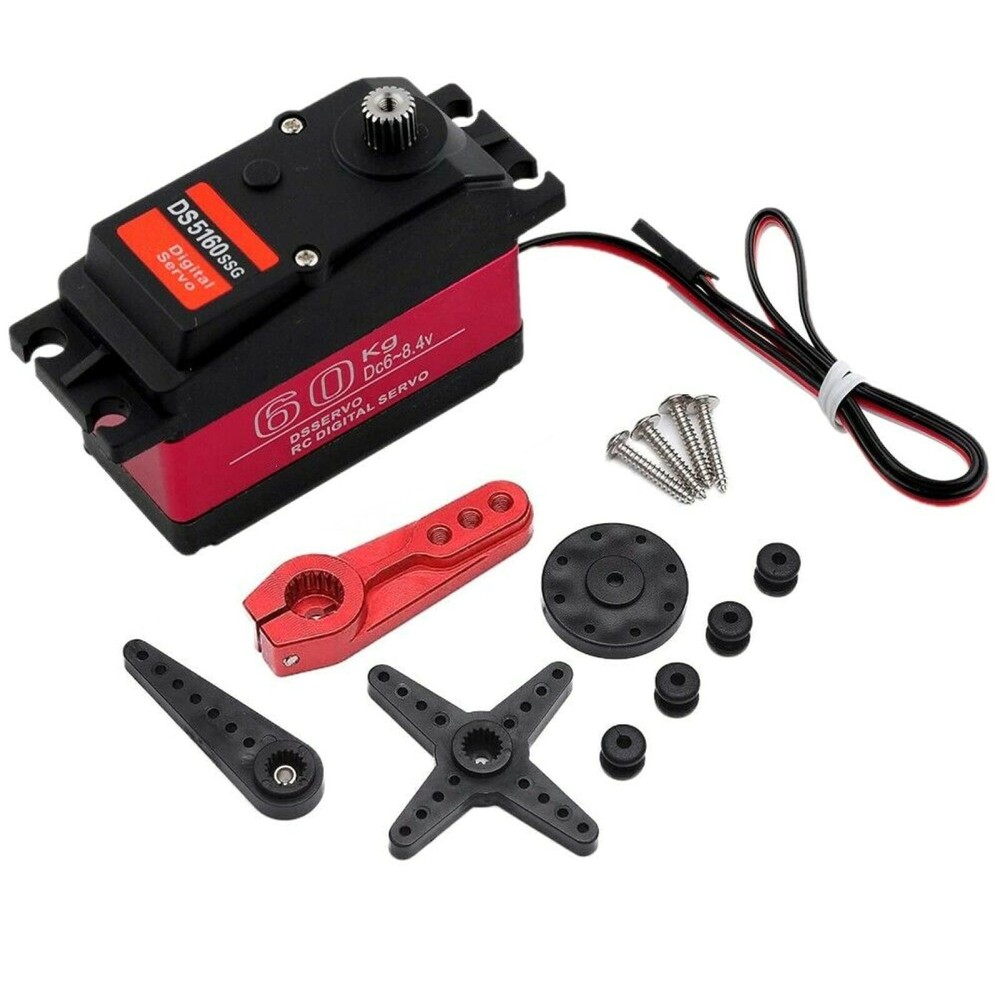 60KG Copper & Aluminum Gear Digital Servo Kits For Axial SCX6 1/6 RC Car B