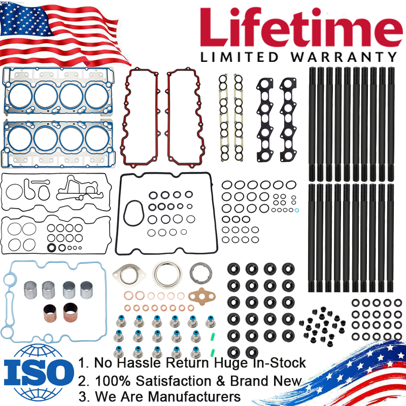 MLS Cylinder Head Gasket Set with Head Studs for 03-10 Ford Powerstroke 6.0L Diesel
