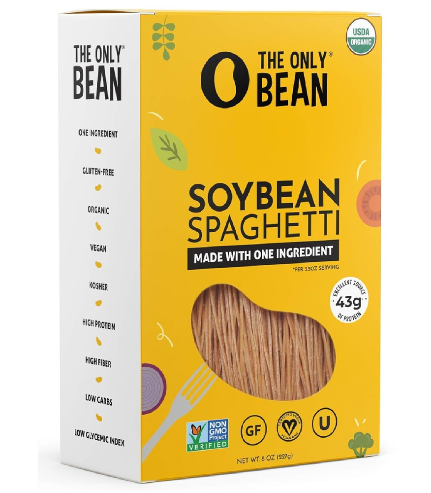 The Only Bean - Organic Soy Spaghetti Pasta - High 8 Ounce (Pack of 1)