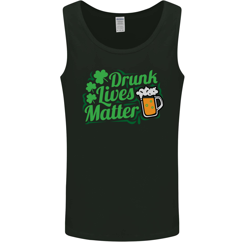 Drunk Lives Matter St Patricks Day Mens Vest Tank Top