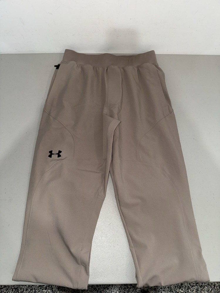 Under Armour Unstoppable Beige Joggers for Men Sizes S-L Training Pants 1352027-001