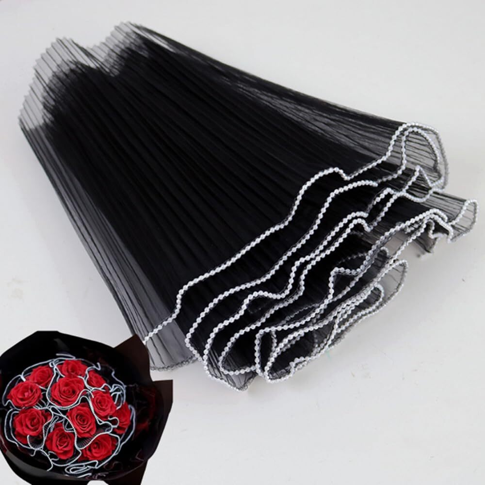 Korean Fresh Flower Wrapping Mesh Paper，4.5 Yards Bouquet Wrapping Paper with...