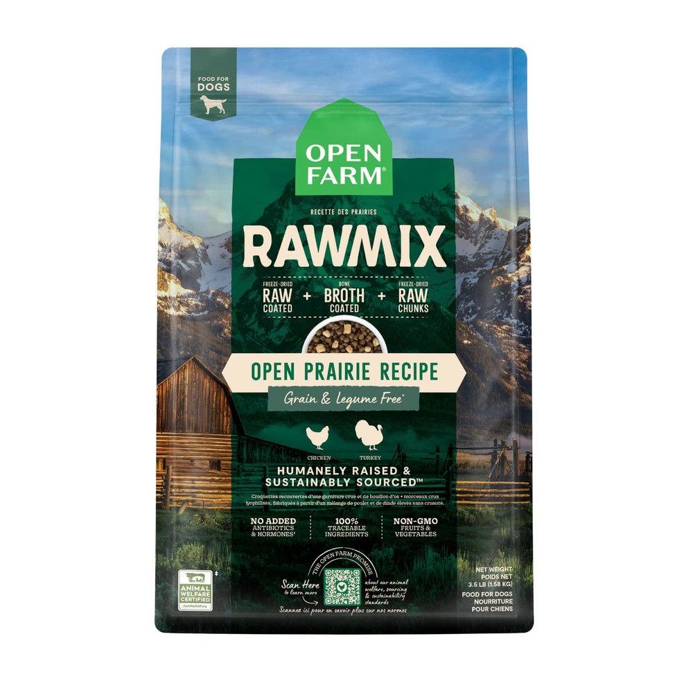 Open Farm, RawMix Grain-Free Dry Dog Food, 3.5 Pound (Pack of 1)