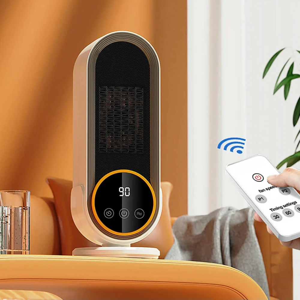 1200W Portable Touch Screen Heater Electric Heater Warmer with Remote and Timing