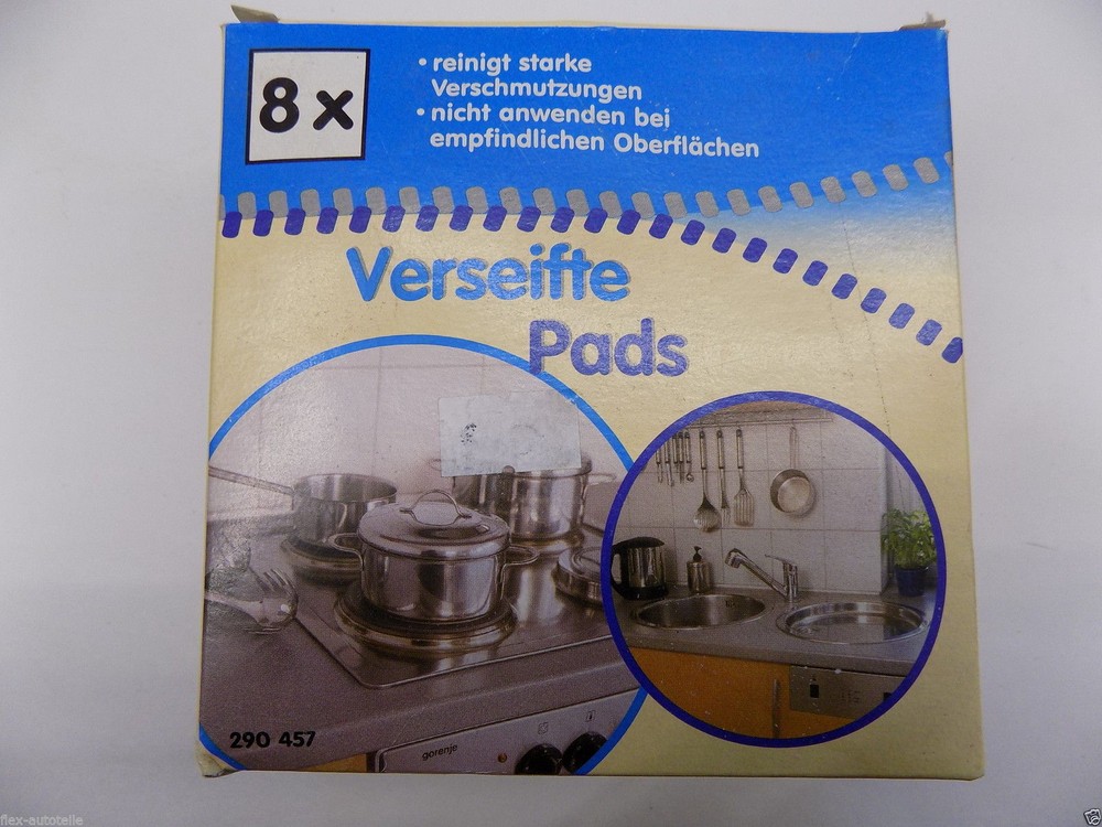 8x LUX Soapy Pads Soapy Steel Wool Grill Kitchen Pot Clean Helper