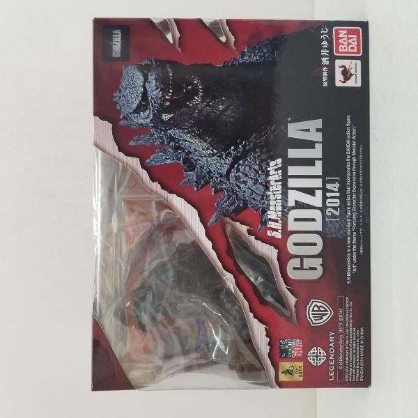 S.H.MonsterArts Godzilla 2014 Action Figure 6584 Opened Pre-Owned