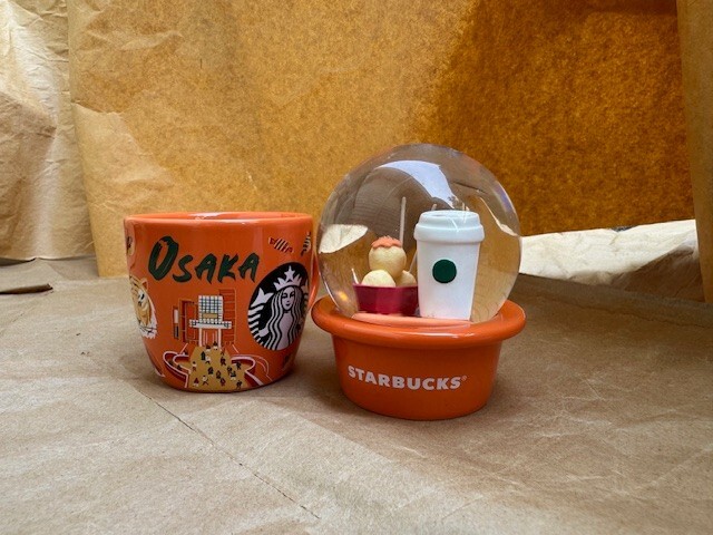 Starbucks Been There Osaka Japan Snow Globe Espresso Mug 89ml