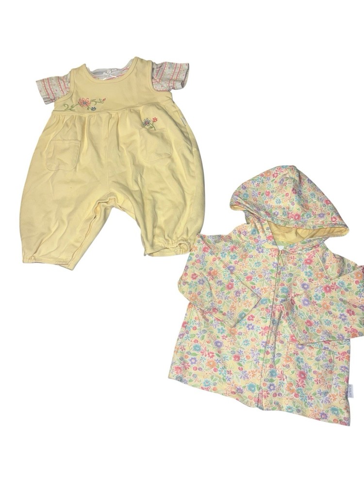 Carters Girls Vintage Floral 3 Piece Set Size 9-12M Spring Easter Outfit
