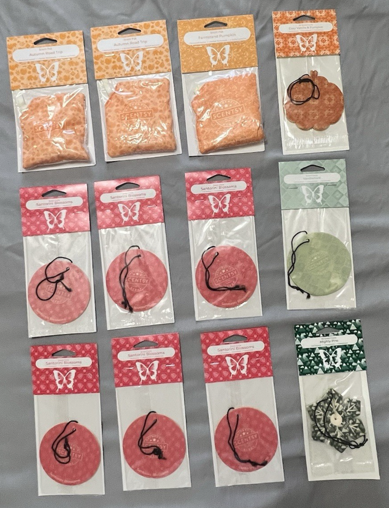 Brand New Scentsy Scent Circles and Brand New Scentsy Scent Pacs Lot of 12 piece