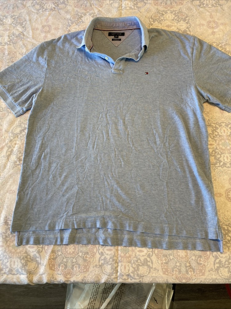 Tommy Hilfiger Mens Slim Fit Cotton Soft Polo Shirt Size XL