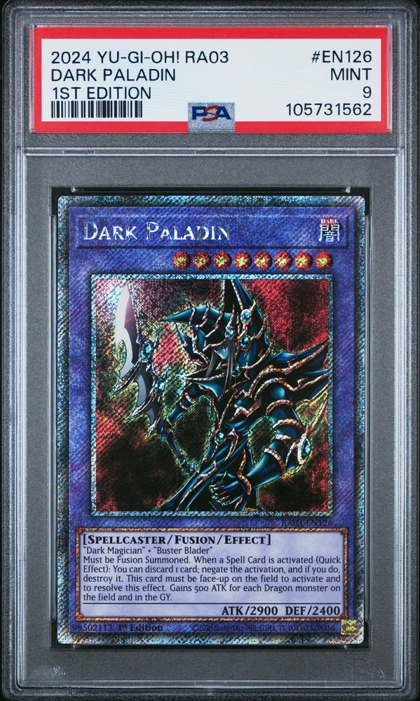 Dark Paladin Quarter Century Secret Rare RA03-EN126 1st Edition