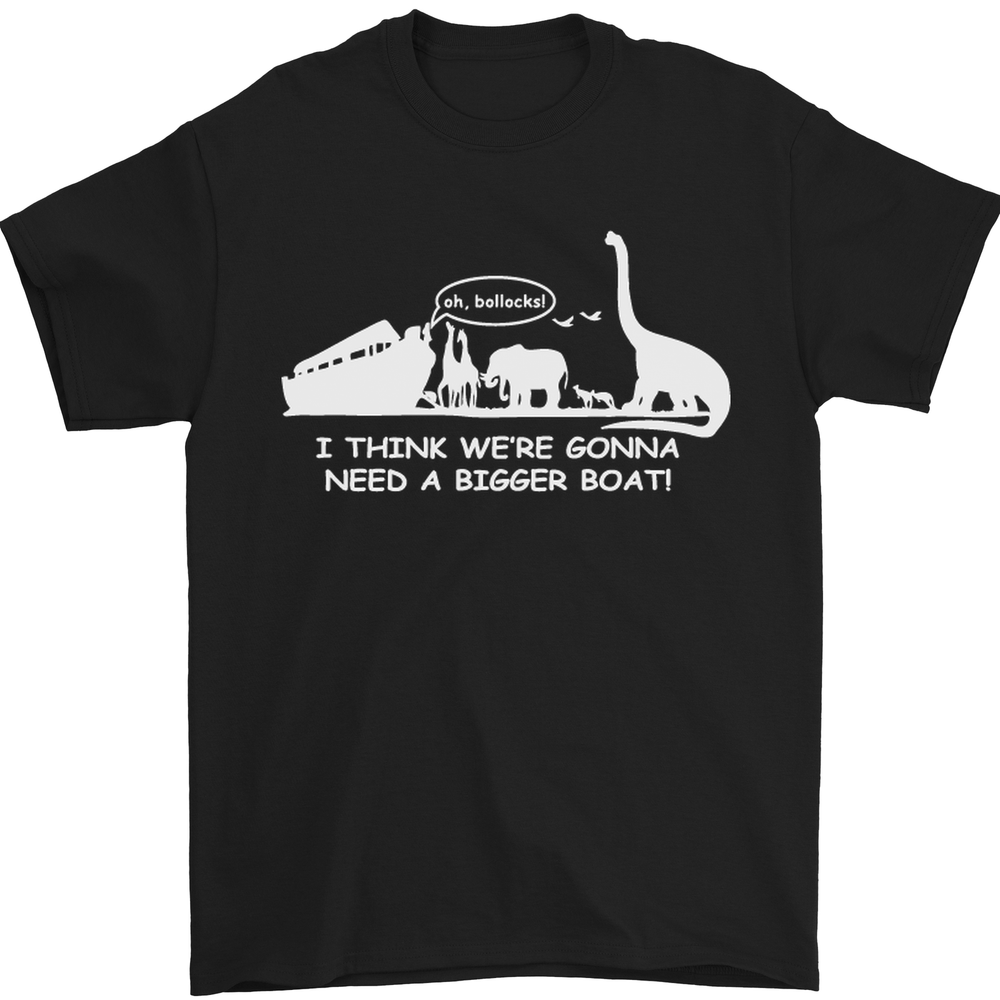 Noahs Ark T-Rex Atheist Tee for Men - 100% Cotton Dinosaur Design