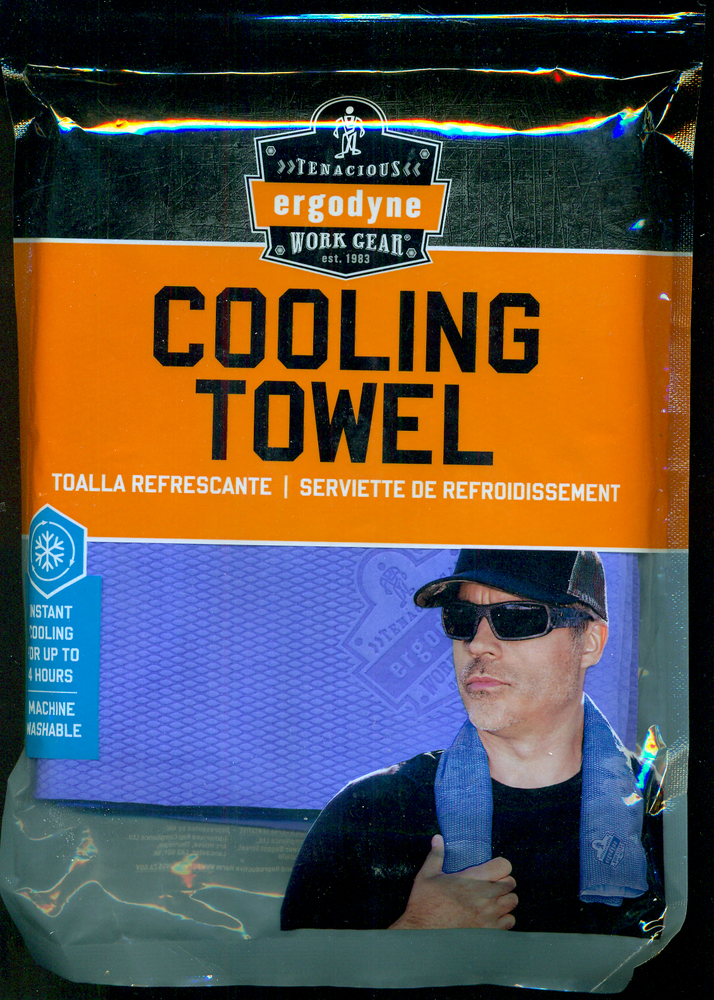 Ergodyne 13x29.5 Blue Chill Cooling Towel for Work & Outdoor