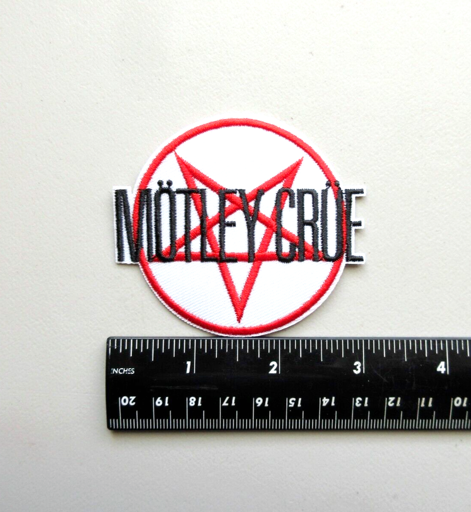 MOTLEY CRUE HEAVY METAL BAND MUSIC BATTLE JACKET VEST EMBROIDERED IRON ON PATCH