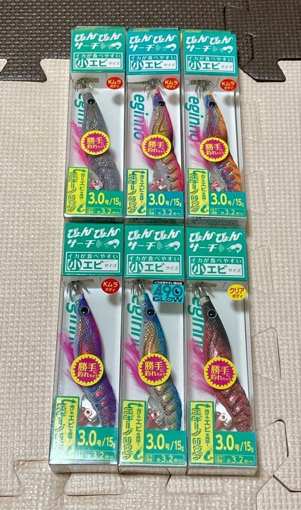 Fishing Lure New Egino Pyon Pyon Search Egging No. 3.0 6 pieces