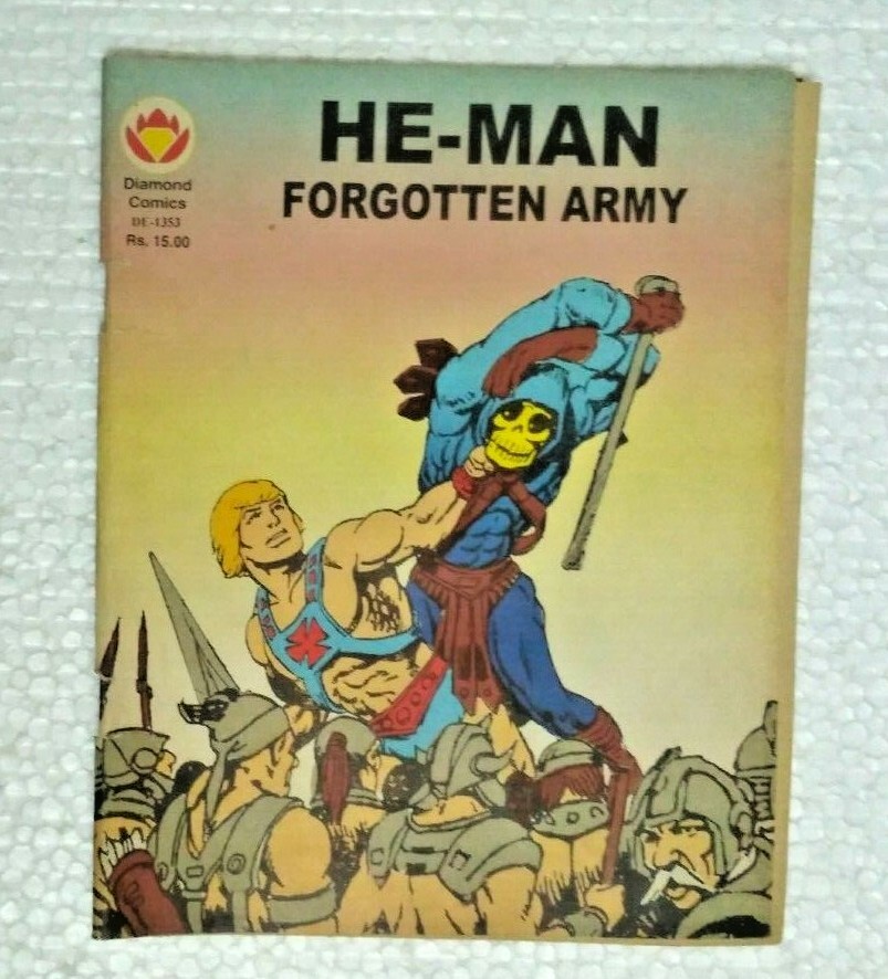 INDIA VINTAGE ENGLISH DC COMICS   HE - MAN  AND FORGOTTEN ARMY  MOTU