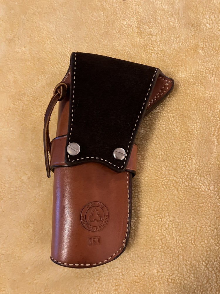 Galco 1880s Strongside Leather Holster for Single Action Army with 4 3/4” Barrel