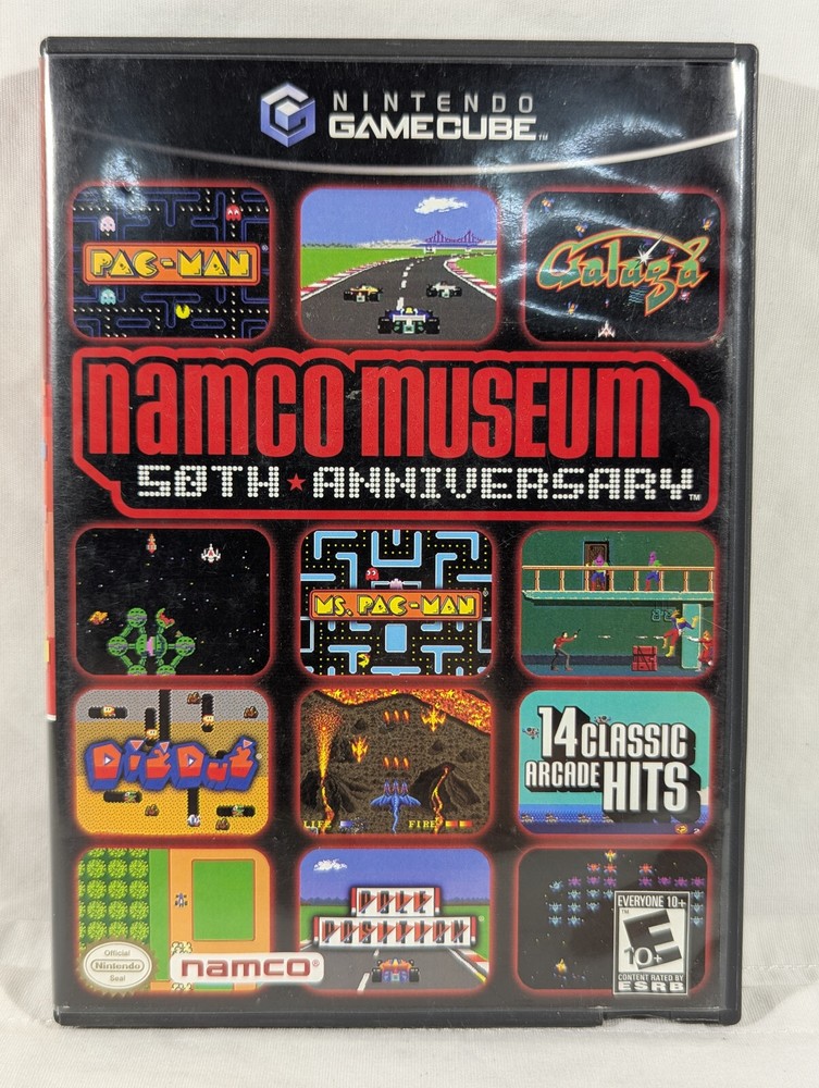 Nintendo GameCube Namco Museum 50th Anniversary Arcade PacMan Galaga CIB Tested