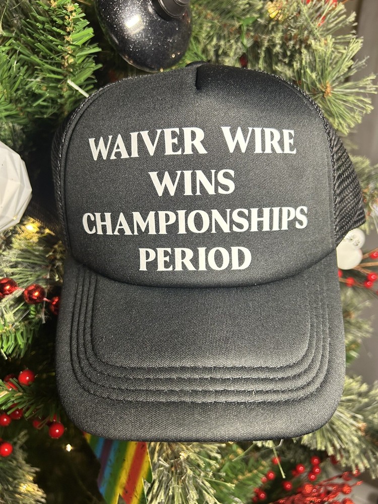 Fantasy Football Mesh Trucker Cap in Classic Black Style