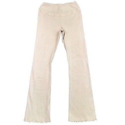 FP Movement Ribbed Flare Leggings Beige High Rise Stretch Small