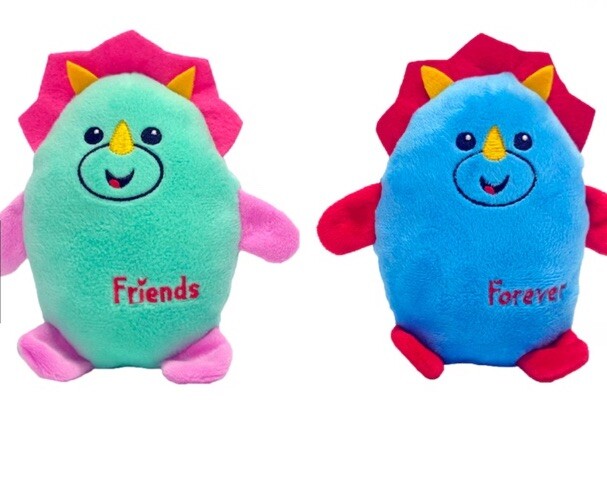 Seasonal Valentine’s Day Chicken Plush Toy Stuffed Gift Set Of 2 Friends Forever