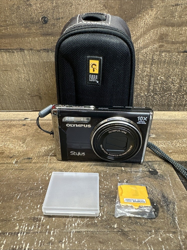 Olympus Stylus-9000 12MP Digital Camera with Battery SD Card Adapter Fully Functional