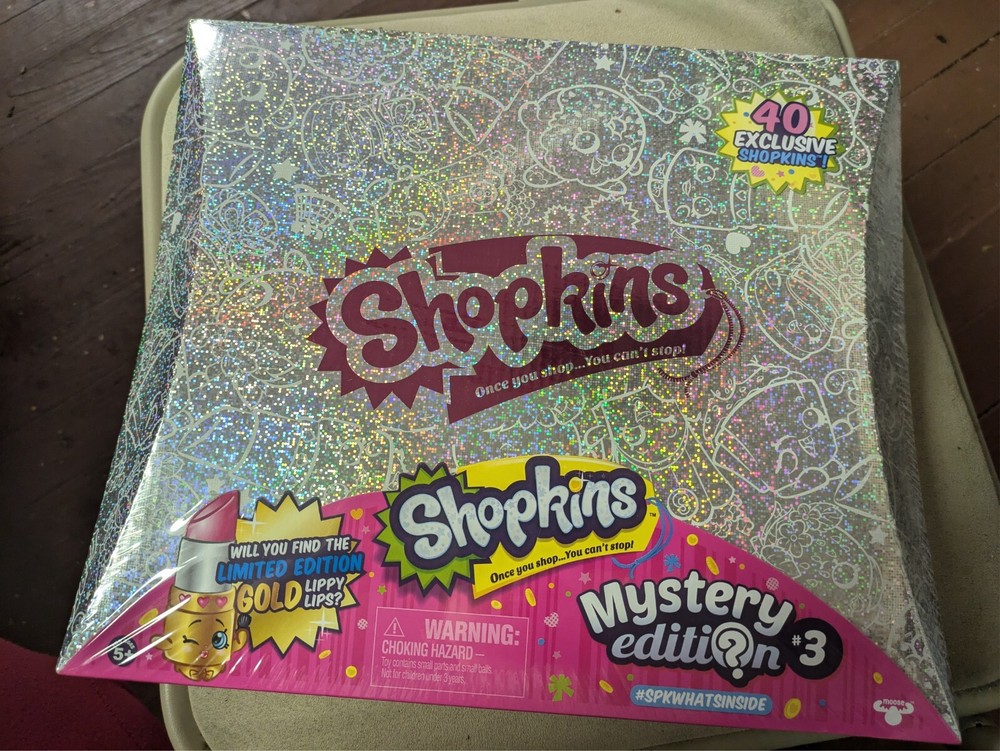 AUTHENTIC Shopkins MYSTERY EDITION #3 Silver Box 40 Figures New Sealed