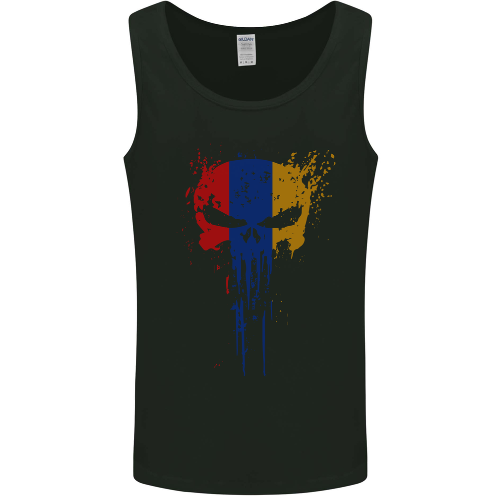 Arminia Skull Gym Training Bodybuilding Mens Vest Tank Top
