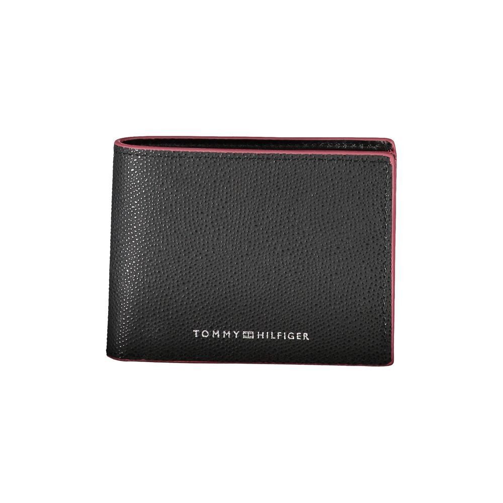 Tommy Hilfiger Classic Leather Bifold Wallet with Stylish Contrast Stitching