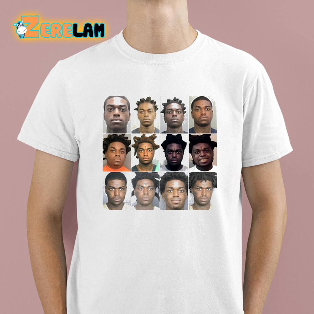 List Of Kodak BlackS Mugshots Shirt