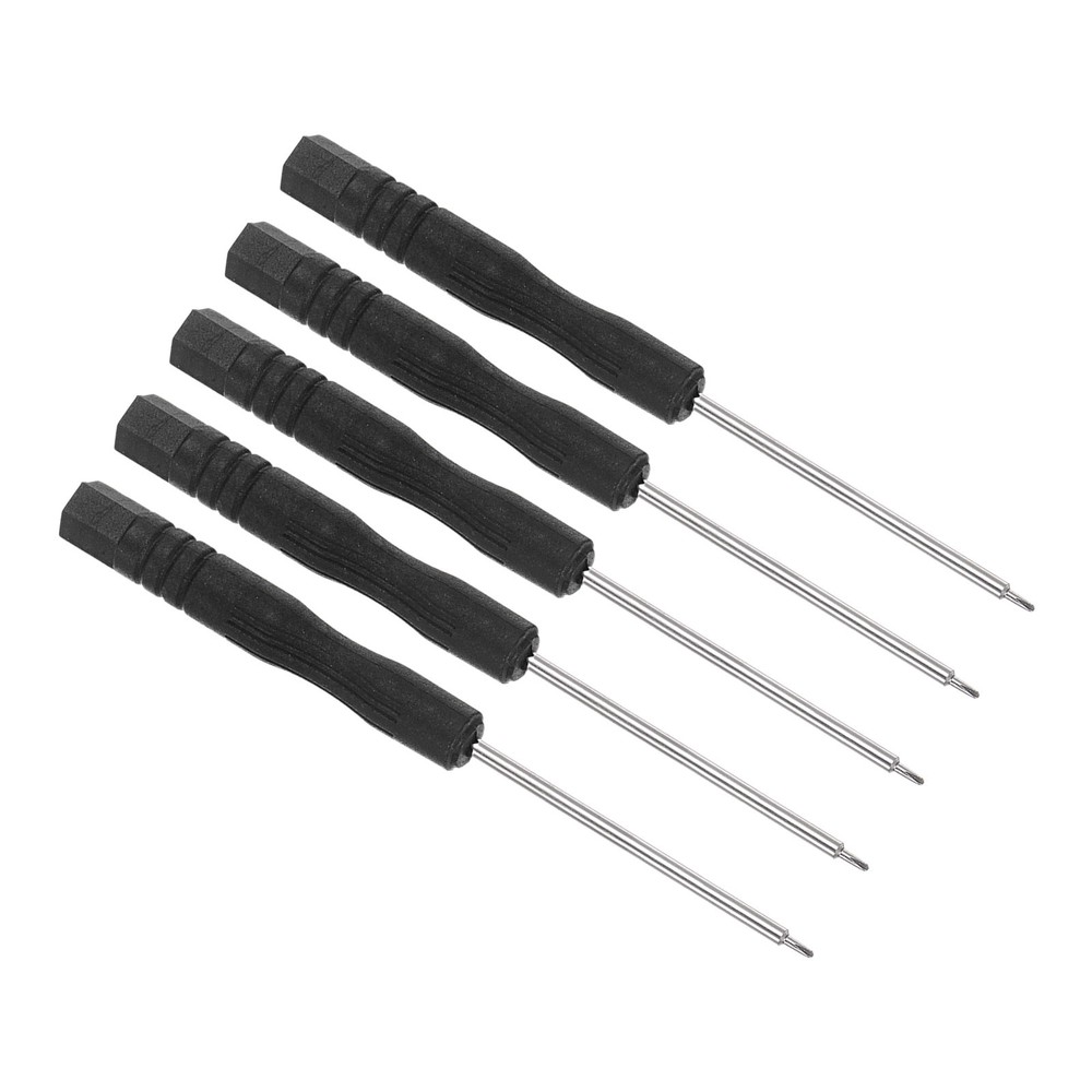 5pcs Tiny Phillips Screwdriver 1.5mm Cross Head Screw Driver W Non-Slip Grip